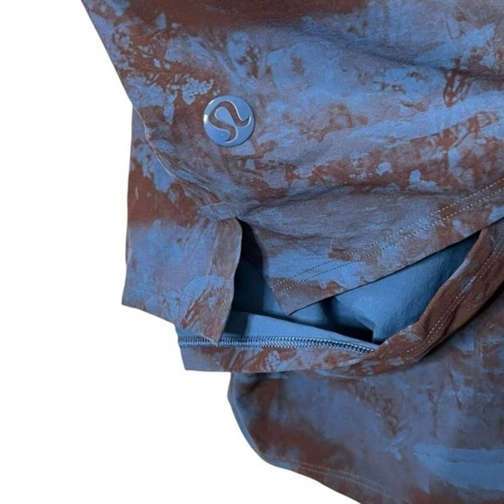 Lululemon Current State 9 Board Shorts Blue Brown Camo Swim Men's Size 33 - Picture 7 of 8